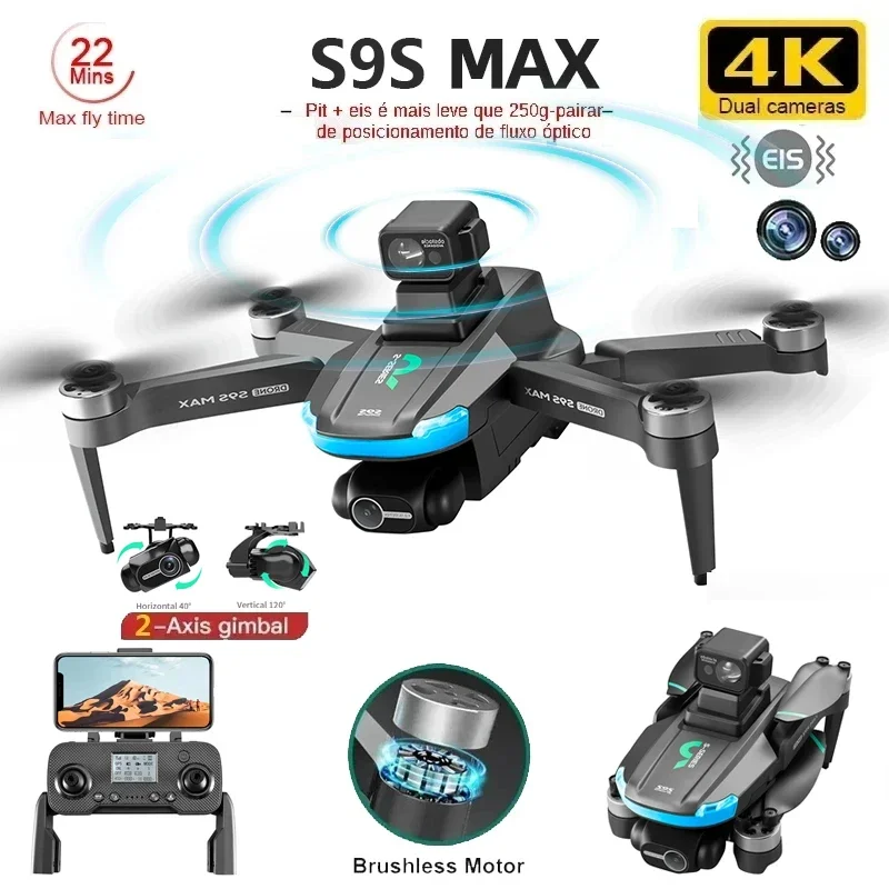 Drone Gimbal - 새로운 S9S MAX 미니 드론 4K