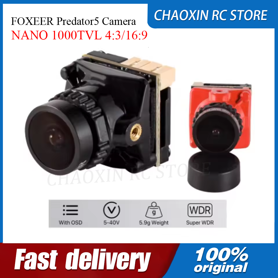 Drone Camera - FOXEER Predator5 카메라 NANO 1000TVL 4:3/16:9