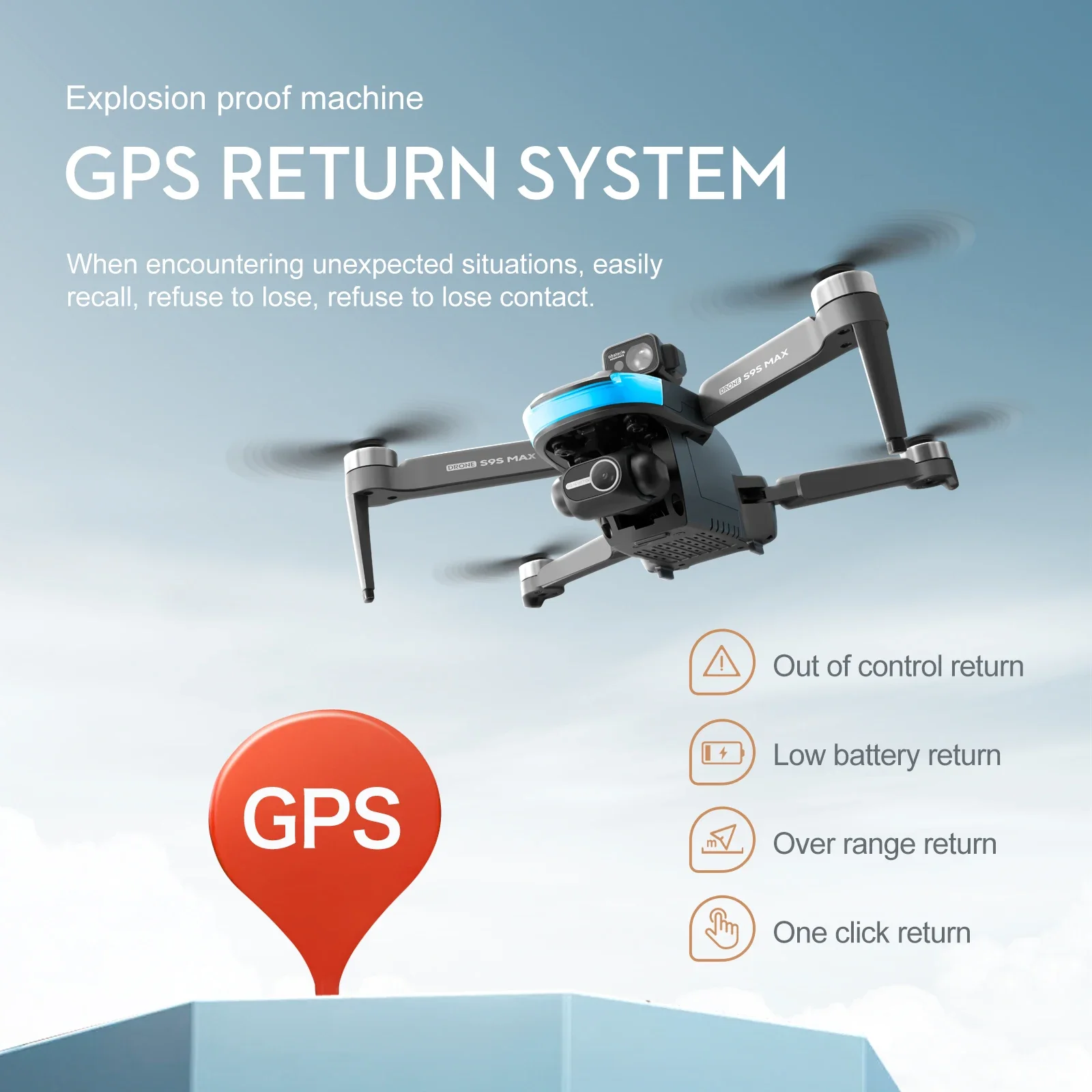 새로운 S9S MAX 미니 드론 4K 2축 PTZ HD - Drone Gimbal 리뷰 및 가격