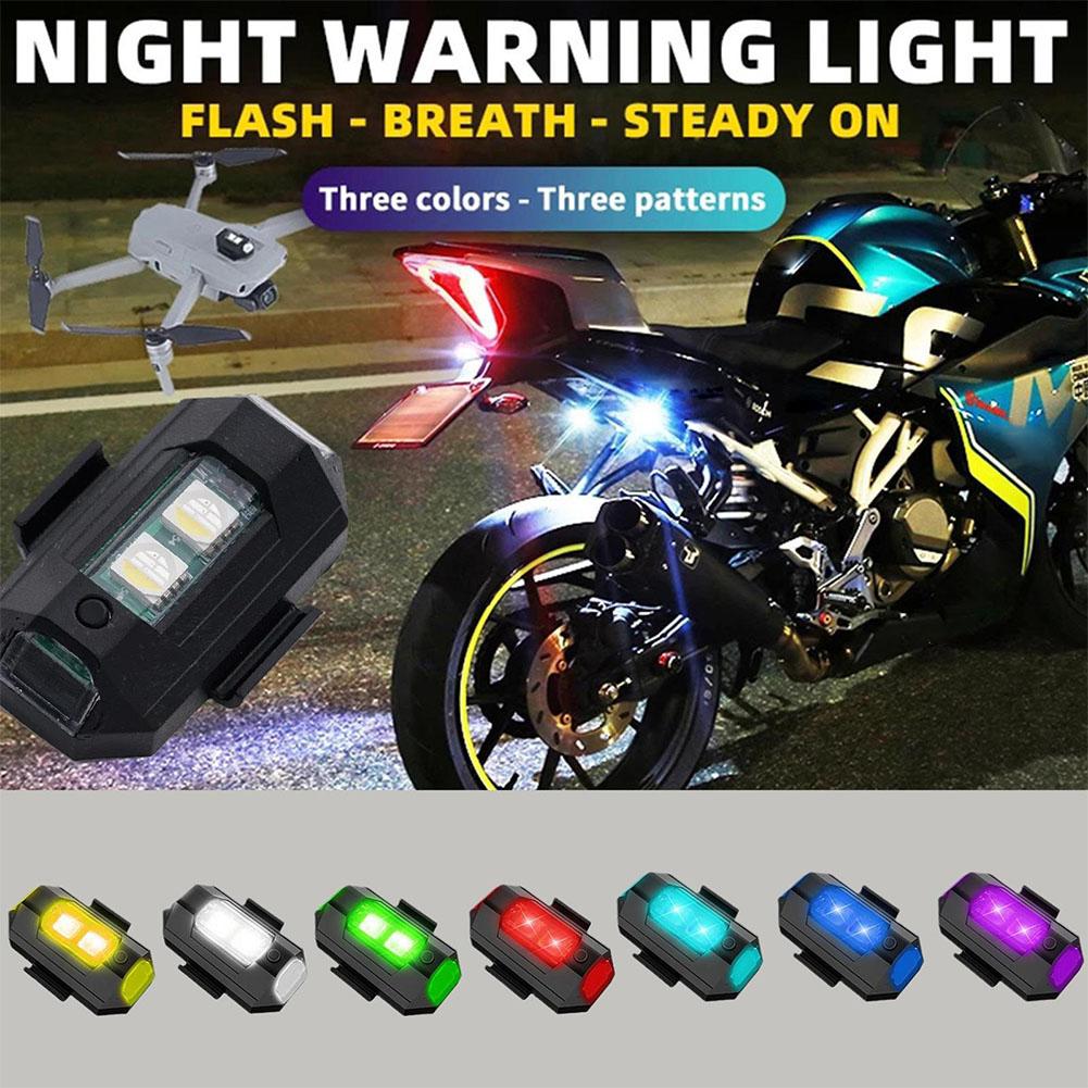 2PCS 미니 LED 스트로브 조명 장식, 7 색 LE - Drone Led Light 리뷰 및 가격