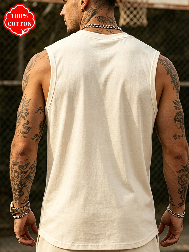 남성용 100% 코튼 크루넥 탱크탑 빈티지 뉴욕 그래픽 - Drone Buzzer 리뷰 및 가격