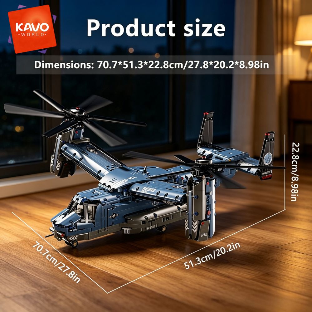 카보월드 1486PCS V-22 오스프리 틸트로터 항공 - Jjrc Drone X12 리뷰 및 가격